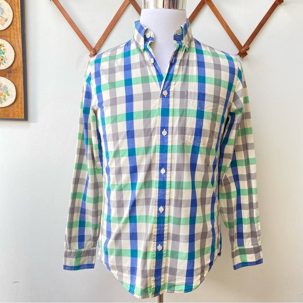 Jack Spade Colorful Checkered Button Down Shirt